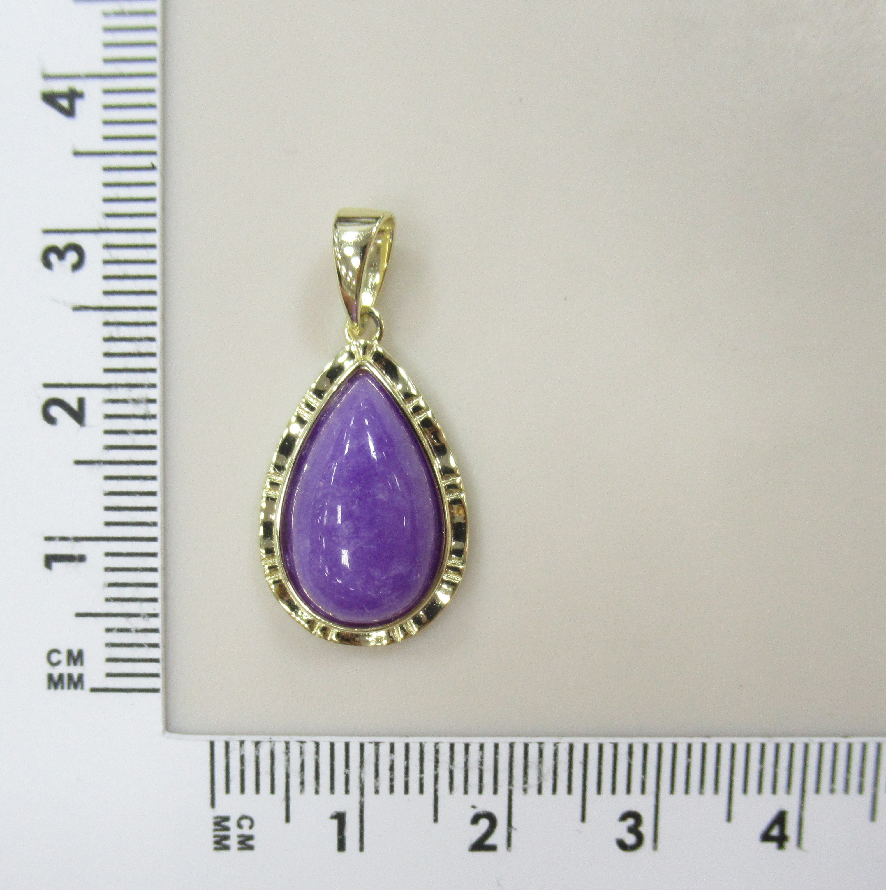 Серебряная подвеска с лавандовым жадеитом